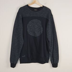 Cookies Black Contrast Knit Cotton Blend Sweatshirt Mens Sz XXL